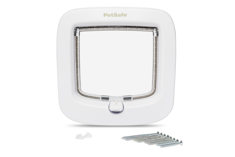 PetSafe - Chatière 4 Positions Luxe pour Chats - Blanc Image numéro 4 PetSafe - Chatière 4 Positions Luxe pour Chats - Blanc Image numéro 4