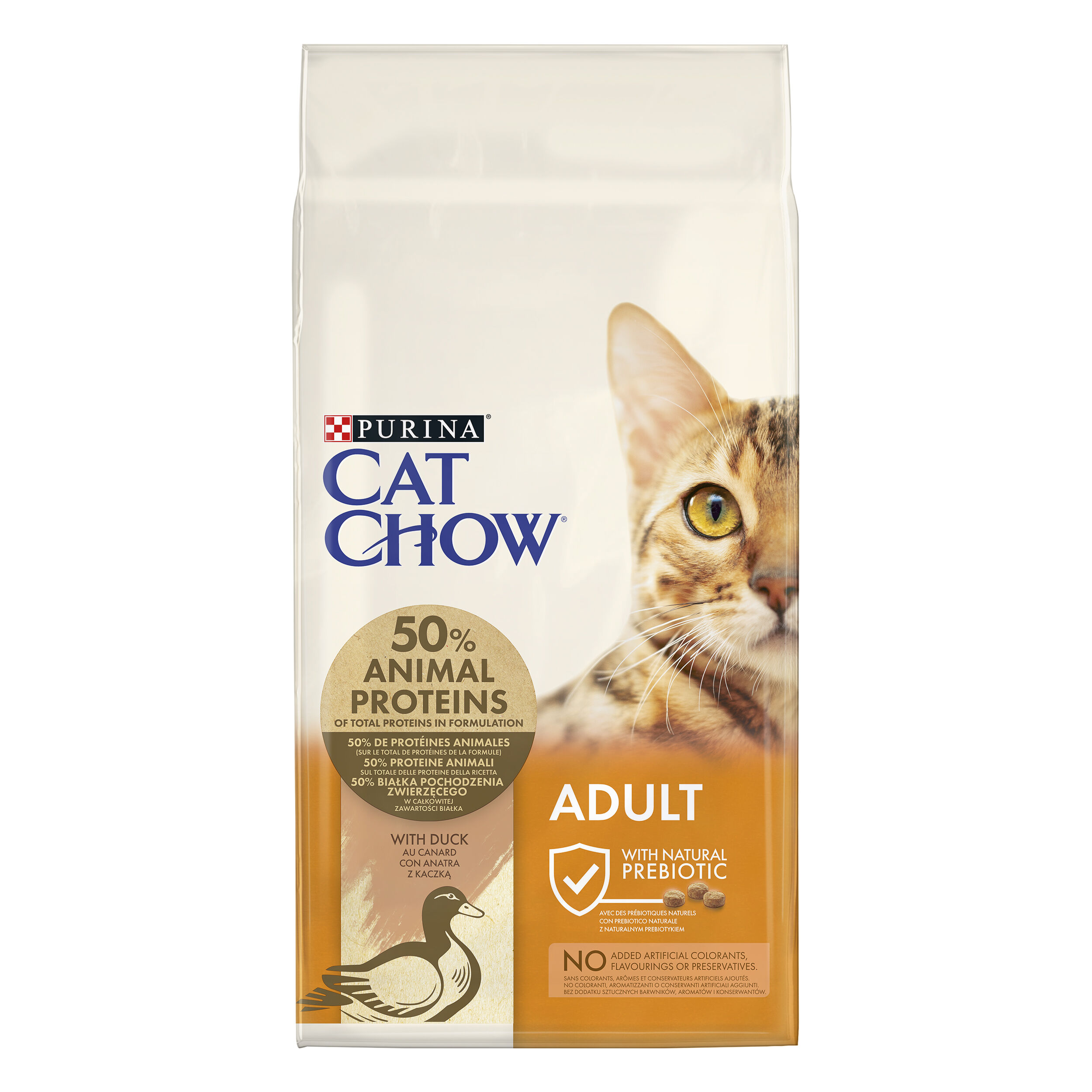 Cat Chow - Croquettes Adult Riche en Canard pour Chats - 10Kg Image num&eacute;ro 1