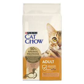 Cat Chow - Croquettes Adult Riche en Canard pour Chats - 10Kg