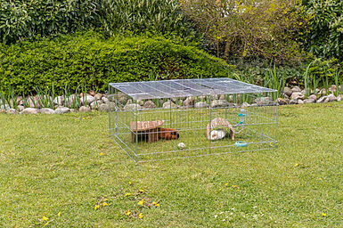 Trixie - natura enclos avec couverture, en métal, 144 × 58 × 116 cm