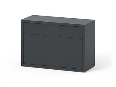 Aquatlantis - Meuble SUBLIME 120 Anthracite pour Aquarium - 120x50x83cm
