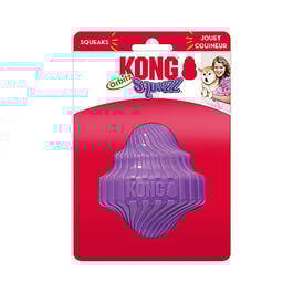 KONG - Jouet Balle Spin Squeezz Orbitz pour Chiens - M/L