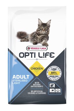Opti Life - Croquettes Adult Sterilised Light au Poulet pour Chat