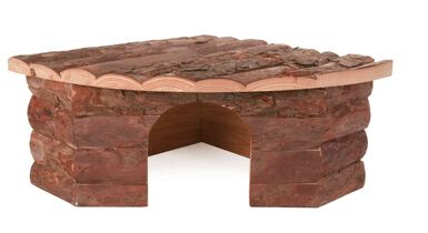 Trixie - Maison d'angle Jesper lapins nains en bois - 42x15x30 cm