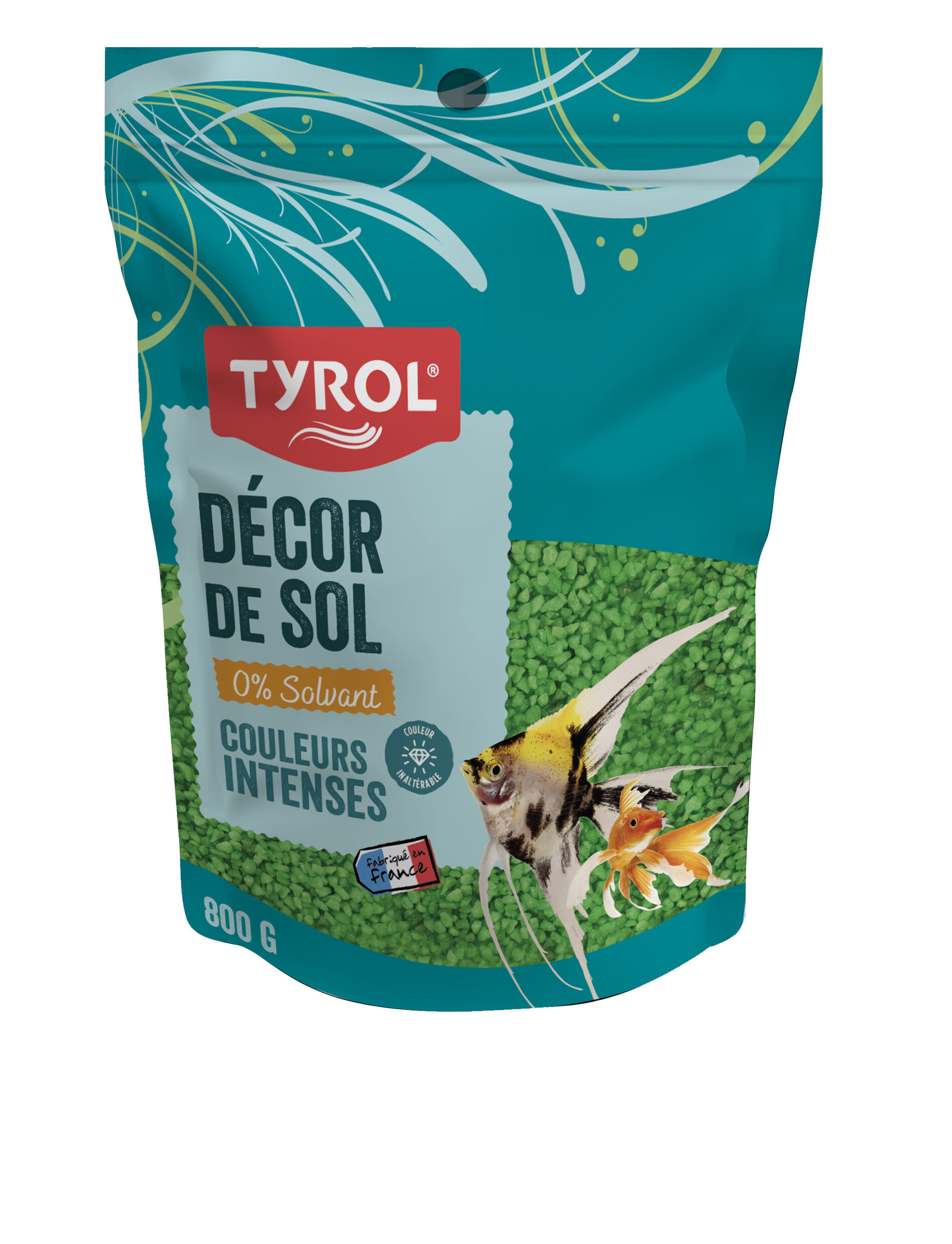 Tyrol - Quartz Fluo Vert pour Aquarium - 800g Image num&eacute;ro 1