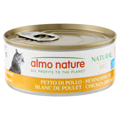 Almo Nature - Pâtée en Boîte HFC Natural Blanc de Poulet pour Chat