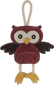 Kerbl - Jouet Chouette en Cuir pour Chiens - 31x22x3cm,
