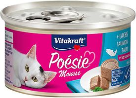 Vitakraft - Pâtée en Mousse Poésie au Saumon pour Chats - 85g