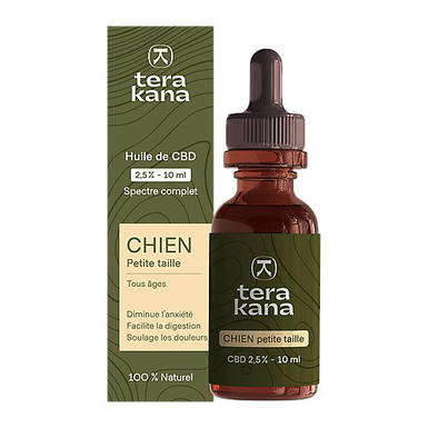 Tera Kana - Huile de CBD 2,5% pour Petit Chien - 10ml