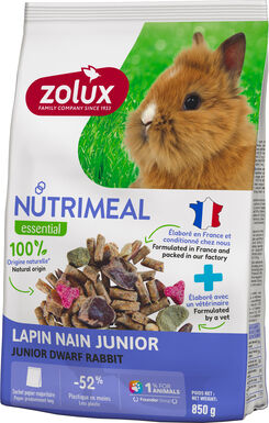 Zolux - Mélange Aliment Nutrimeal Pour Lapin Junior  - 850g