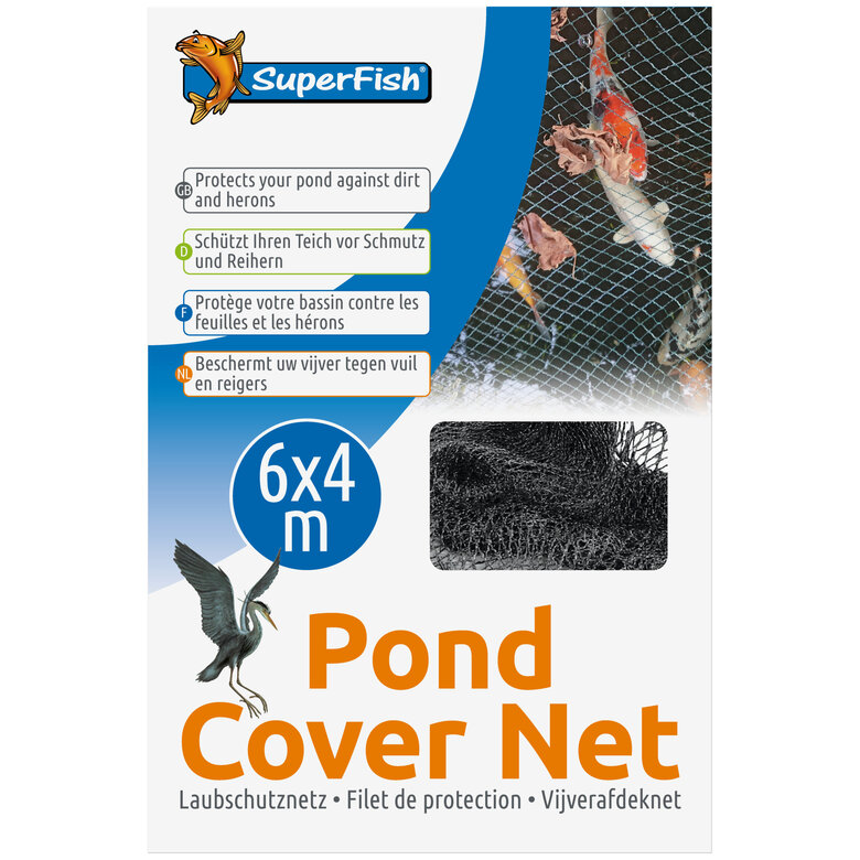 Superfish - Filet de Protection 6x4m +10 Piquets pour Bassin Image numéro 2 Superfish - Filet de Protection 6x4m +10 Piquets pour Bassin Image numéro 2