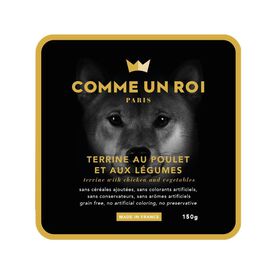 Comme Un Roi - Terrine au Poulet et aux Légumes pour Chien - 150g