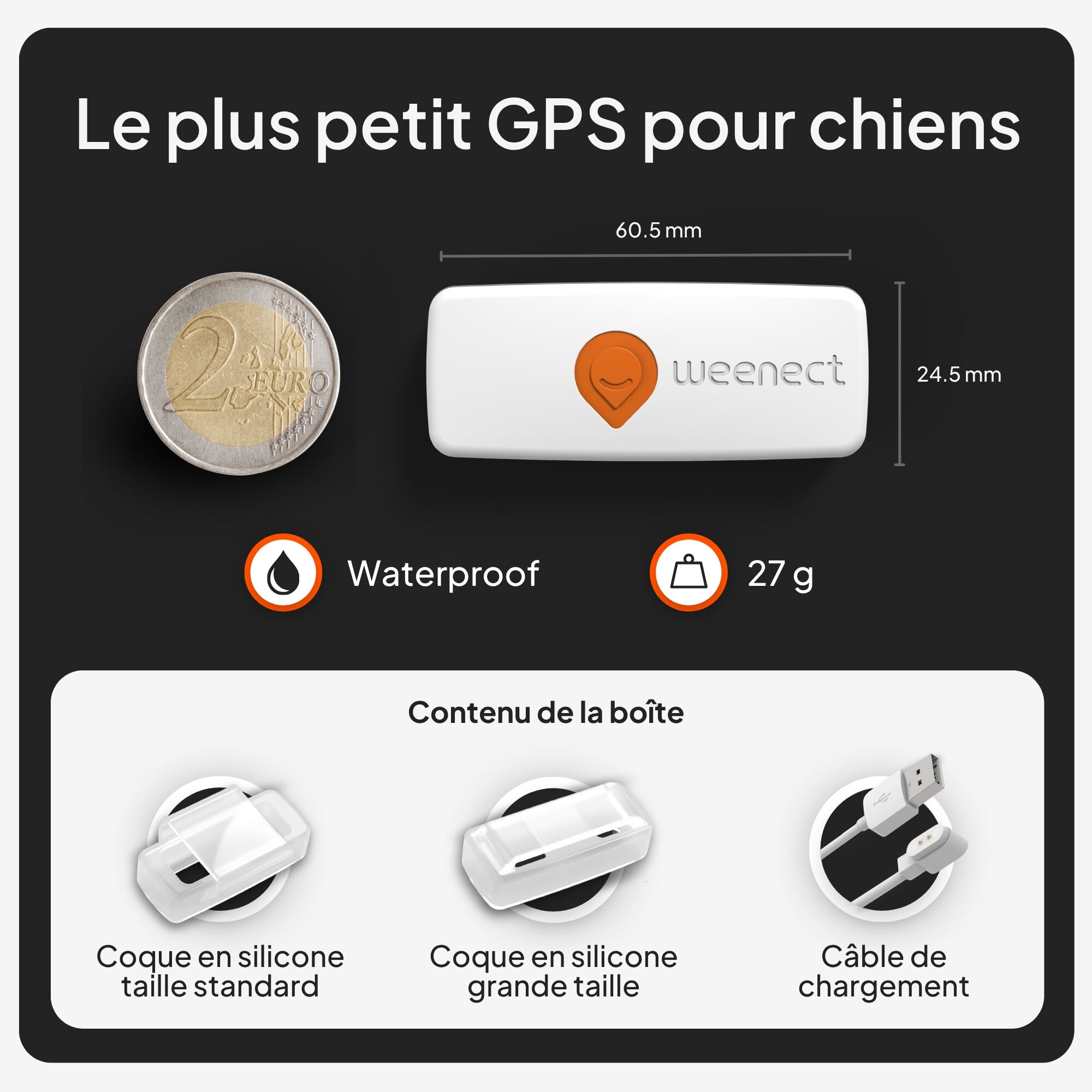 Weenect - Traceur GPS L/XL Edition 2023 pour Chiens - Blanc Image num&eacute;ro 7