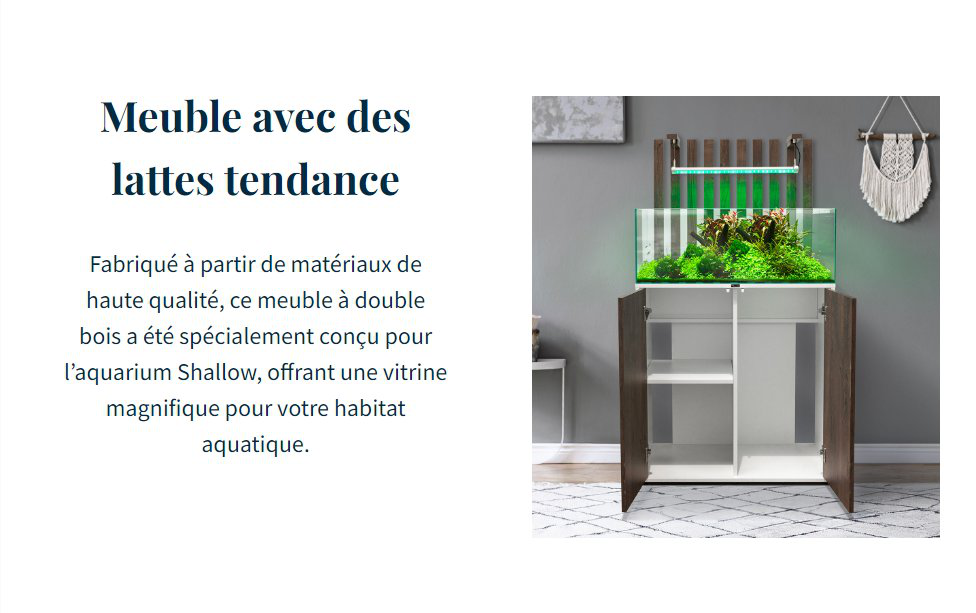 Aquatlantis - Ensemble Shallow 80 Blanc/Ch&ecirc;ne - 93L Image num&eacute;ro 3