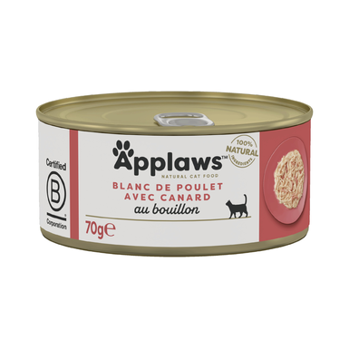 Applaws - Pâtée en Boîte au Poulet et Canard pour Chat - 70g