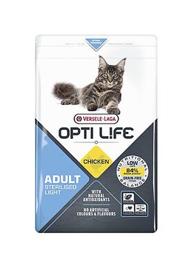 Opti Life - Croquettes Adult Sterilised Light pour Chats - 2,5Kg