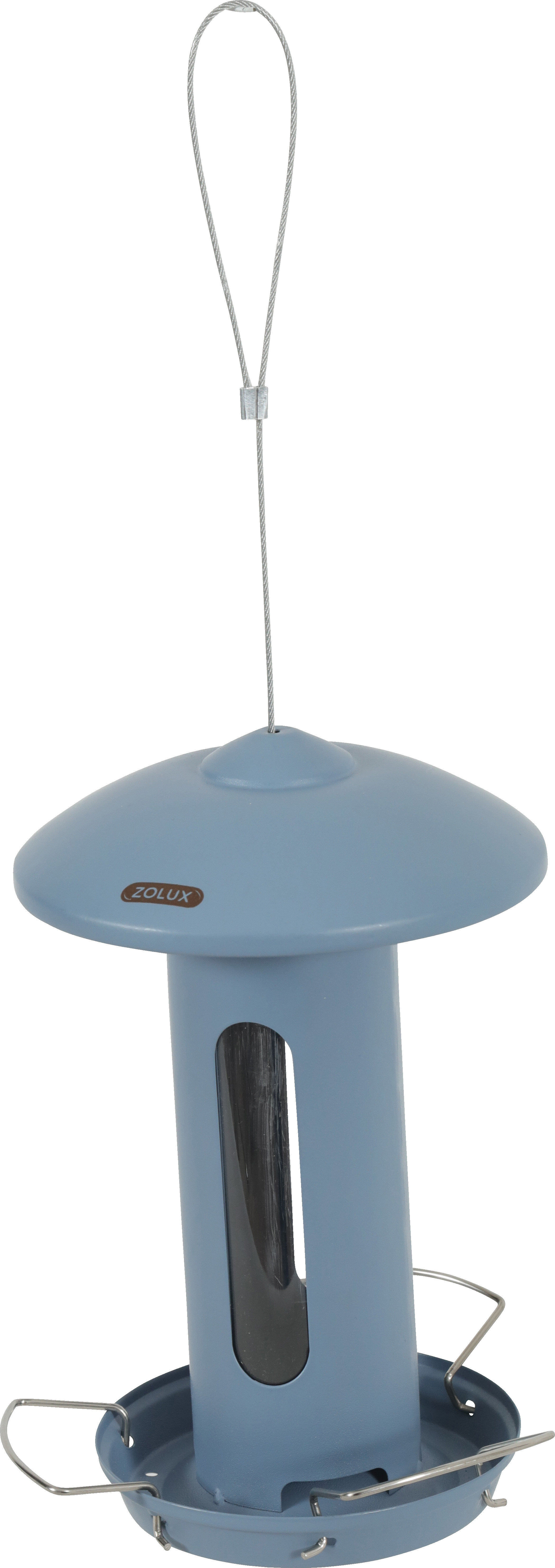 Zolux - Mangeoire Solo Design avec Toit pour Oiseaux du Ciel - Gris Image num&eacute;ro 1