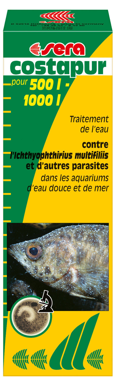Sera - Traitement de l'Eau contre Parasites Costapur pour Aquarium - 50ml Image num&eacute;ro 1
