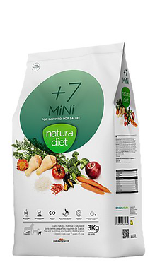 Natura Diet - Croquettes Mini Adulte +7 pour Chien - 3Kg
