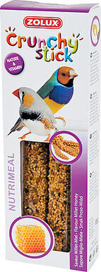 Zolux - Friandises Crunchy Stick Millet et Miel pour Oiseaux Éxotique - 85g