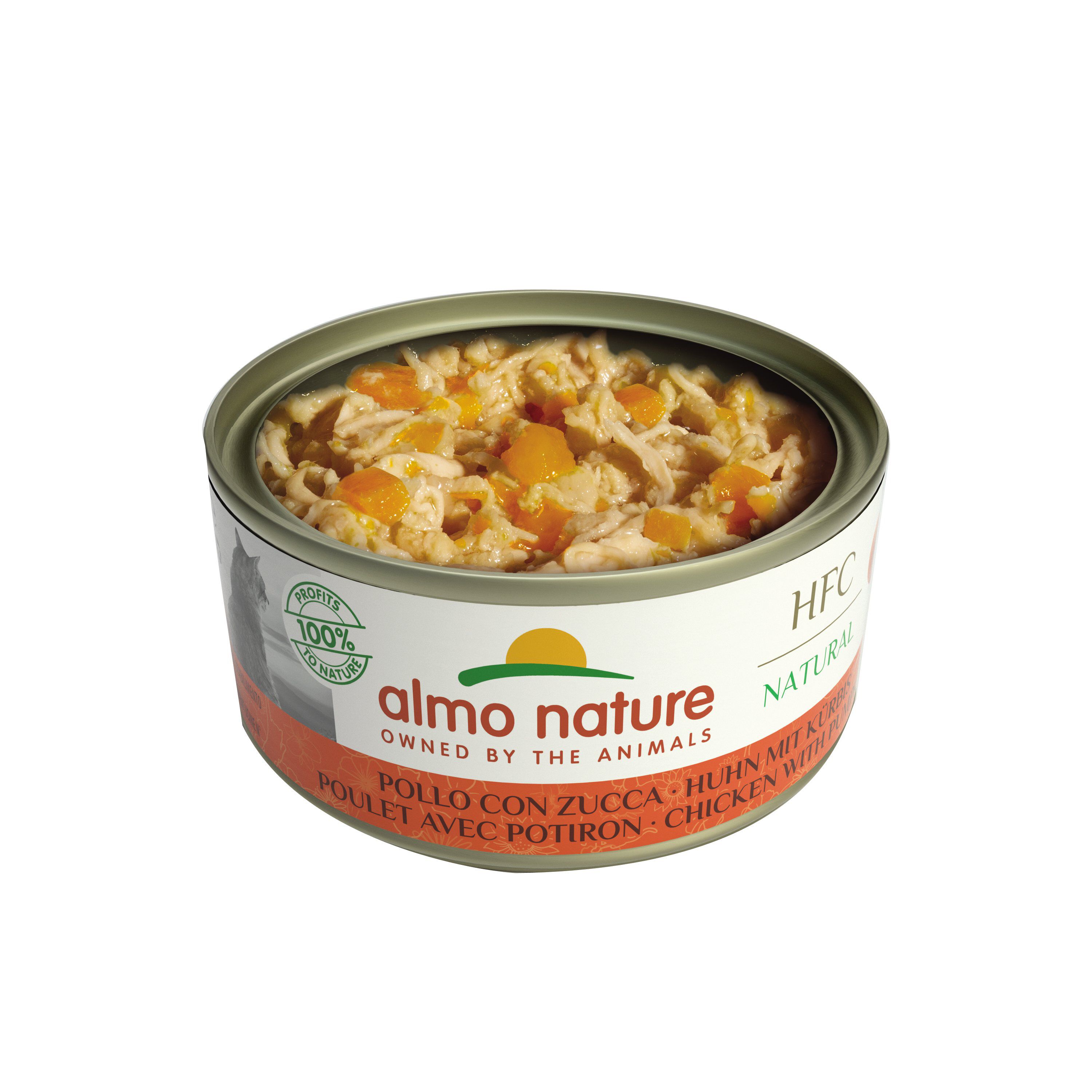 Almo Nature - P&acirc;t&eacute;e Hfc Natural Poulet Avec Potiron - 150g Image num&eacute;ro 2
