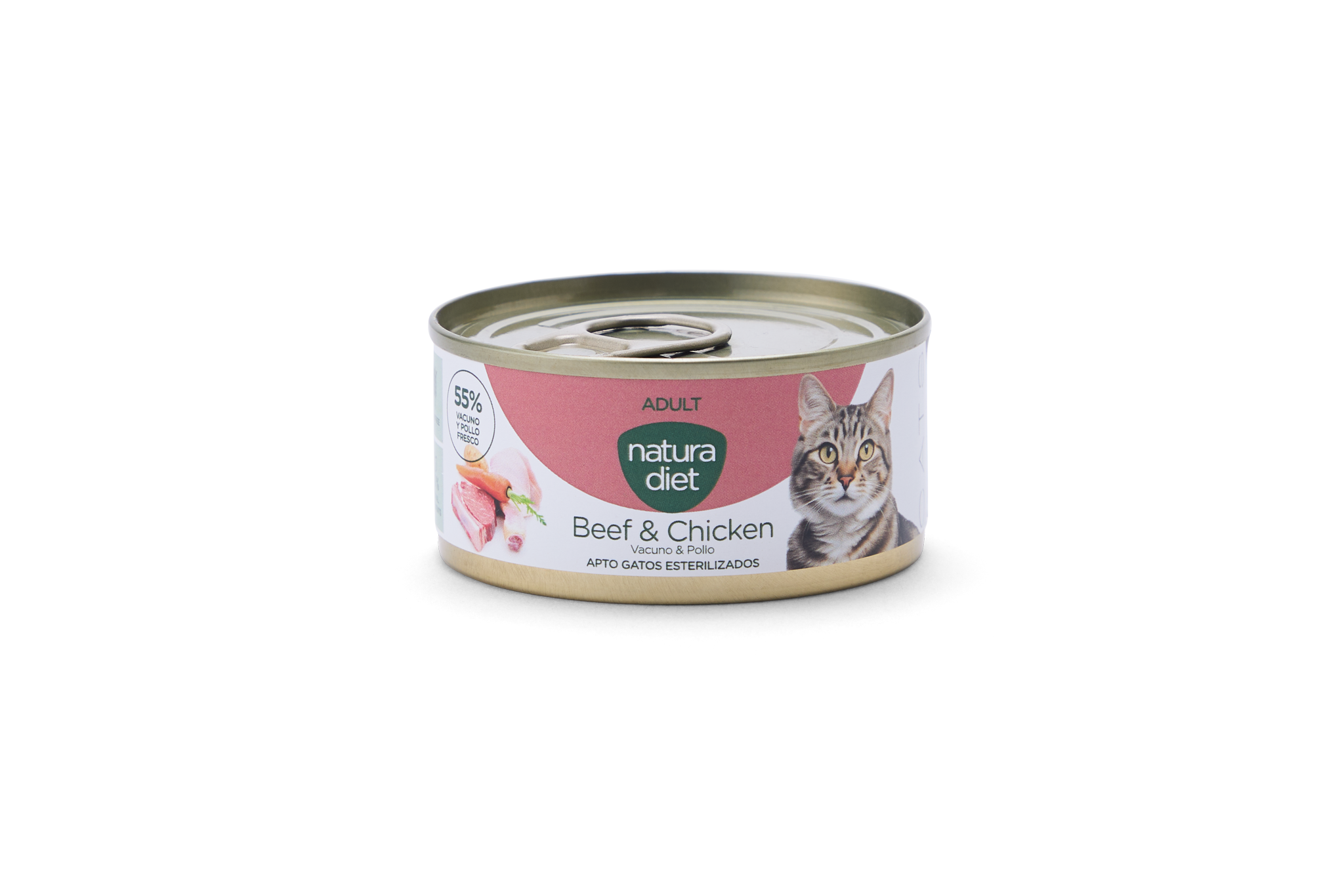 Natura Diet - P&acirc;t&eacute;e Adulte B&oelig;uf et Poulet pour Chats - 85g Image num&eacute;ro 1