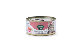 Natura Diet - P&acirc;t&eacute;e Adulte B&oelig;uf et Poulet pour Chats - 85g