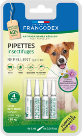 Francodex - Pipettes Antiparasitaires R&eacute;pulsives pour Chiots - x4
