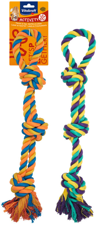Vitakraft - Jouet Corde multicolore pour Chiens - 60cm Image numéro 1 Vitakraft - Jouet Corde multicolore pour Chiens - 60cm Image numéro 1