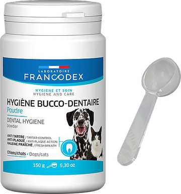 Francodex - Hygiène Bucco-Dentaire en Poudre pour Chiens et Chats - 150g