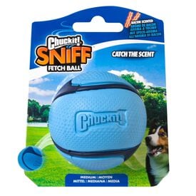 ChuckIt! - Balle Sniff Fetch Ball Bacon pour Chiens - M