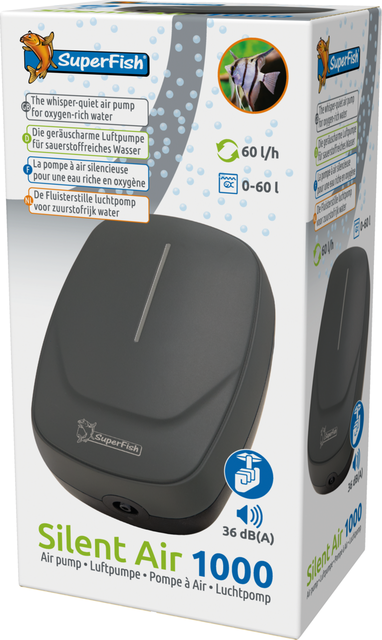 Superfish - Pompe &agrave; Air 1000 pour Aquarium - 60 l/h Image num&eacute;ro 1