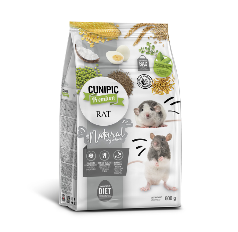 Cunipic - Aliment Natural pour Rats - 600g Image numéro 1 Cunipic - Aliment Natural pour Rats - 600g Image numéro 1