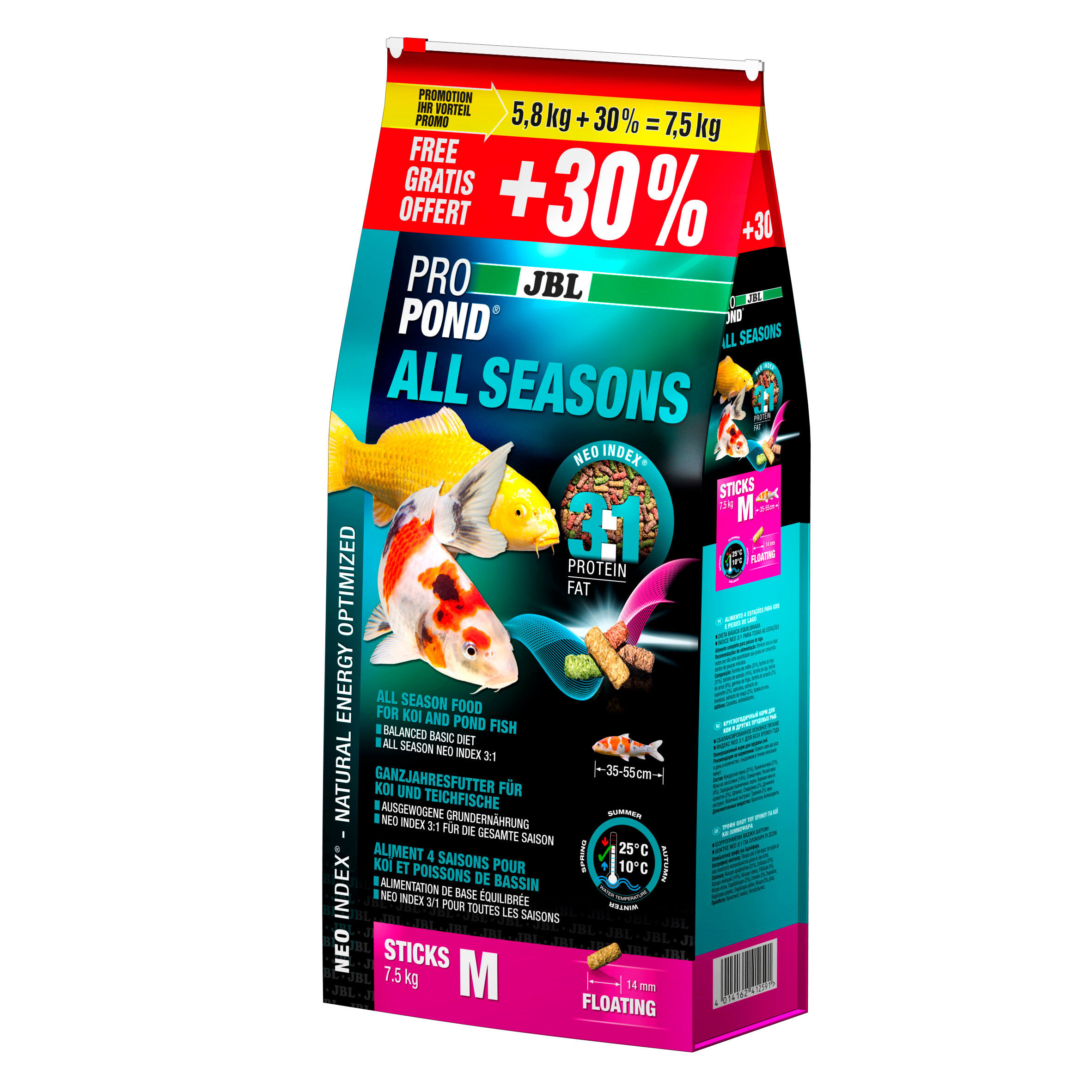 Jbl - Aliment Propond All Seasons M - 5,8Kg + 30% gratuit = 7,5Kg Image num&eacute;ro 1