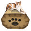 Croci - Maison Griffoir en Carton pour Chats - 50x38x35cm Indicateur image numéro 1