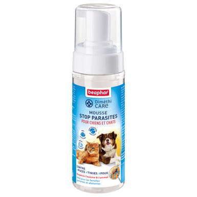 Beaphar - DiméthiCARE mousse stop parasites pour chiens et chats - 150 ml