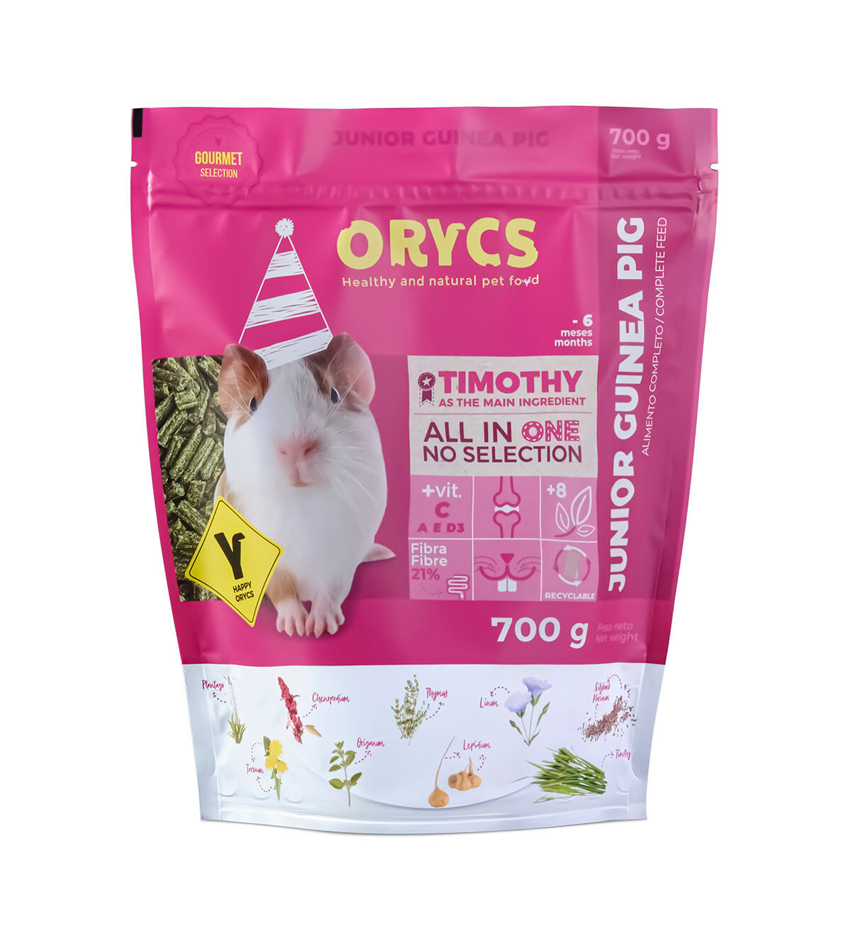 Orycs - Aliment Complet pour Cochon d'inde Junior - 700g Image num&eacute;ro 1