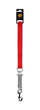 Animalis - Laisse Amortisseur Confort de 25mm et 50cm pour Chien - Rouge