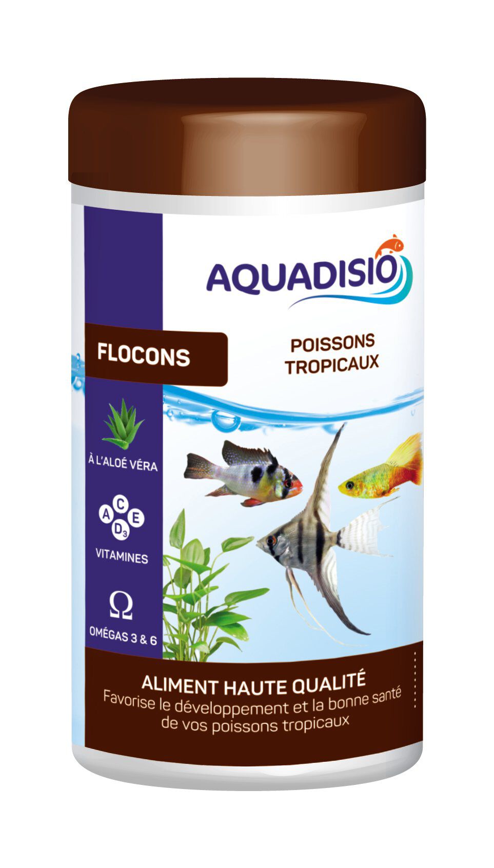 Aquadisio - Aliments Flocons Haute Qualit&eacute; pour Poissons Tropicaux - 1,2L Image num&eacute;ro 1