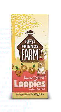 Tiny Friends Farm - Friandises Loopies pour Lapins - 100g