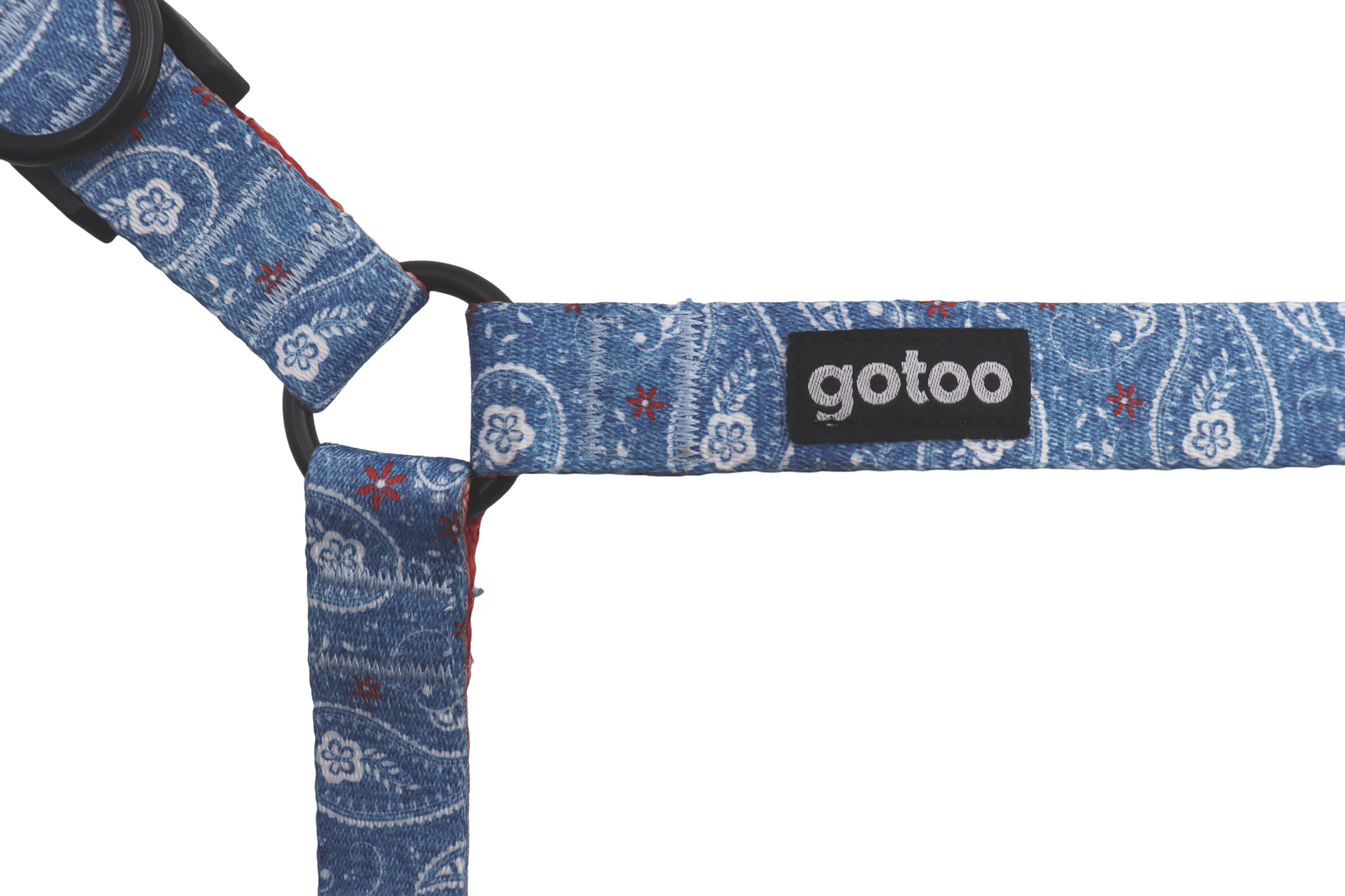 Gotoo - Harnais en Jean Bleu pour Chien - M Image num&eacute;ro 4