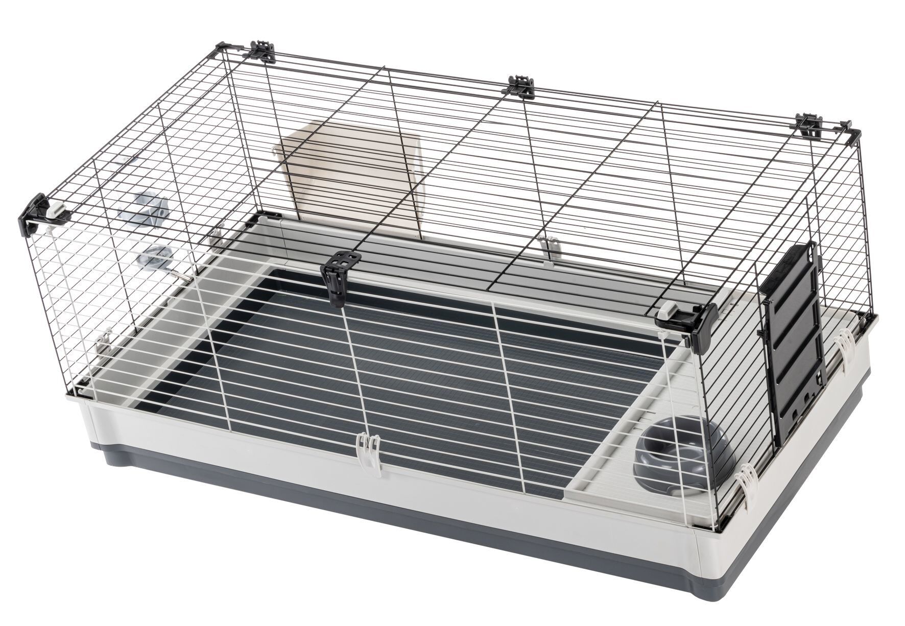 Ferplast - Cage Krolik XL pour Lapins et Cochon d Inde - Gris Image num&eacute;ro 3