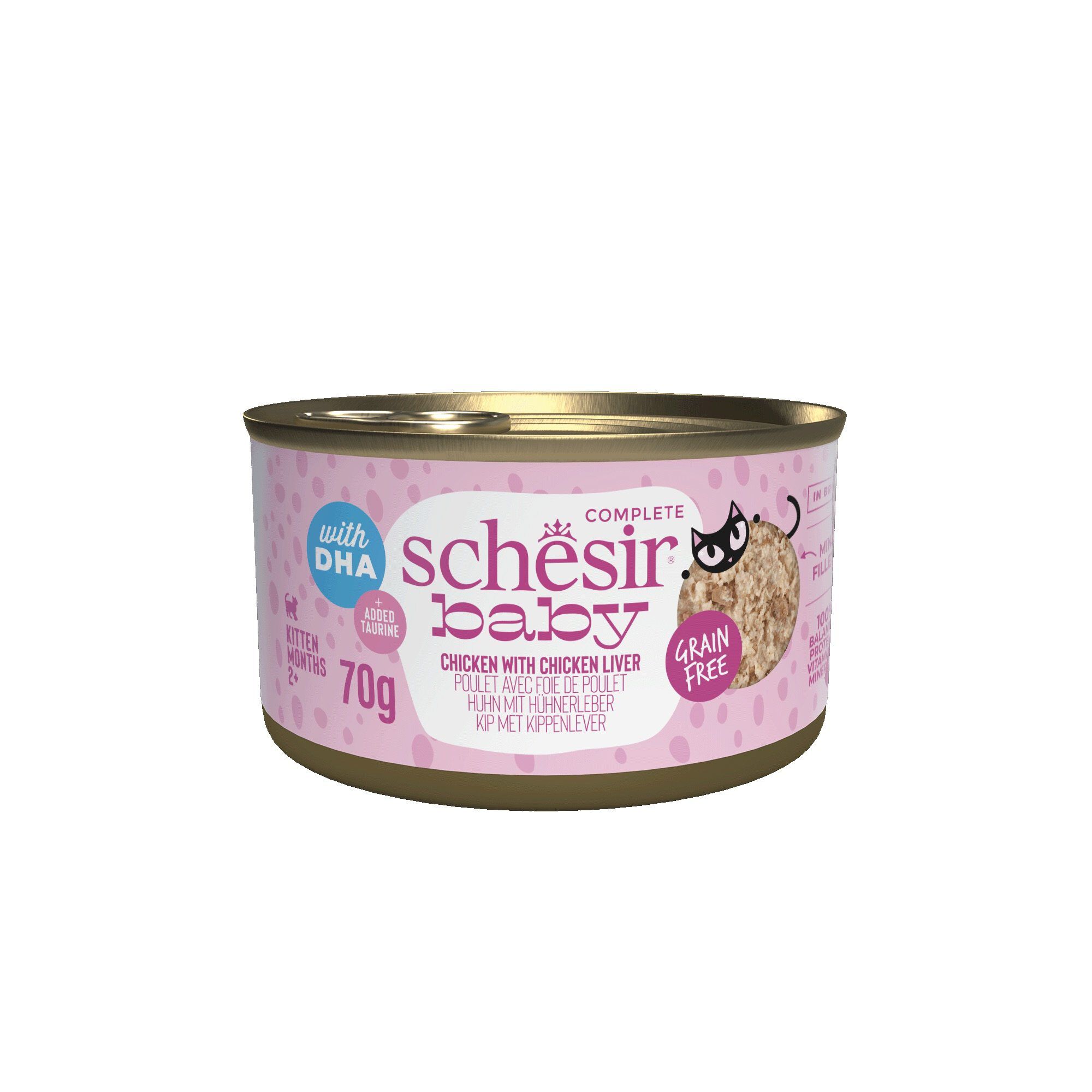 Schesir - P&acirc;t&eacute;e Baby Filets De Poulet Pour Chats - 70g Image num&eacute;ro 1