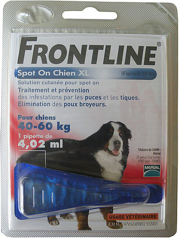 Frontline - Pipette Antiparasitaire pour Chien de 40 à 60Kg - 4,02ml image number null