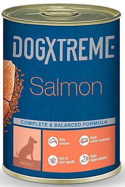 DogXtreme - Pâtée Adulte au Saumon pour Chiens - 400g