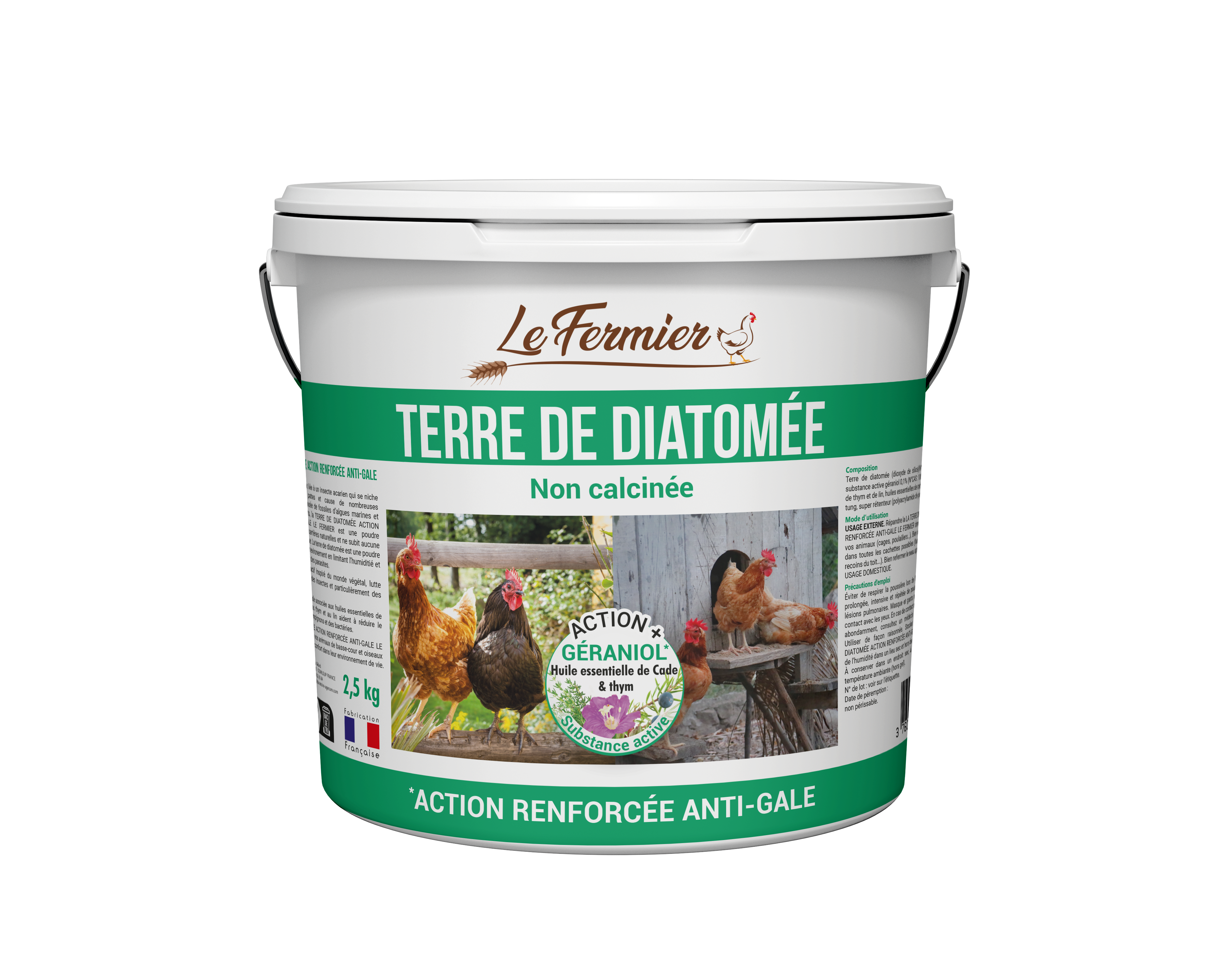 Le Fermier - Terre de Diatom&eacute;e Non Calcin&eacute;e Anti-Gale - 2,5Kg Image num&eacute;ro 1