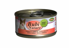 Bubimex - Pâtée Bubi Nature Thon et Crevettes pour Chat - 70g