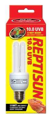 Zoomed - Ampoule Fluo Compact Reptisun Uvb 10.0 Fsc-C10e pour Terrarium - 26w