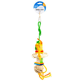 Duvoplus - Jouet Groovy Pendentif en Bois & Cordes de Chanvre