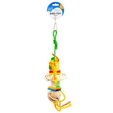 Duvoplus - Jouet Groovy Pendentif en Bois & Cordes de Chanvre